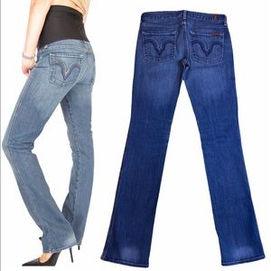7 For All Mankind Kate Straight Leg Jeans 27